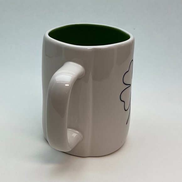 Rae Dunn by Magenta KISS ME/Shamrock with Green Interior St. Patrick's Day Mug - Picture 5 of 5